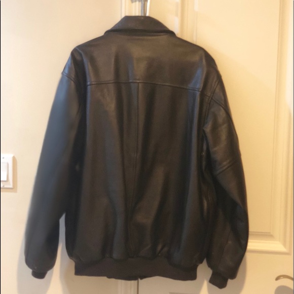 L.L. Bean Jackets & Coats Ll Bean Mens Leather Bomber Jacket Poshmark